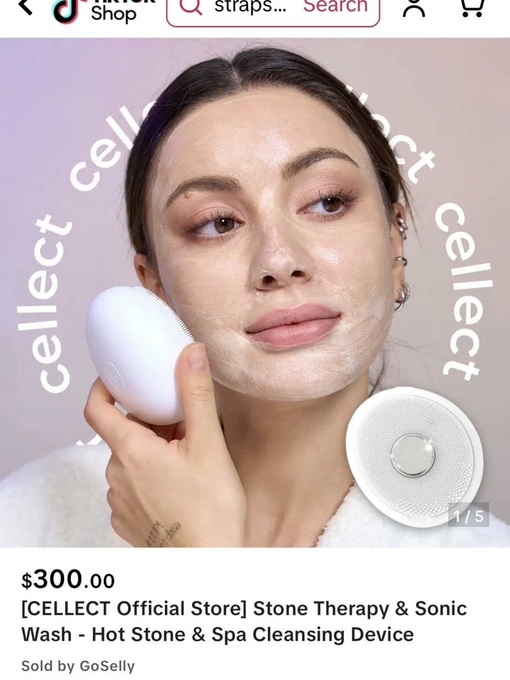 Stone Therapy Sonic Facial Cleanser - White